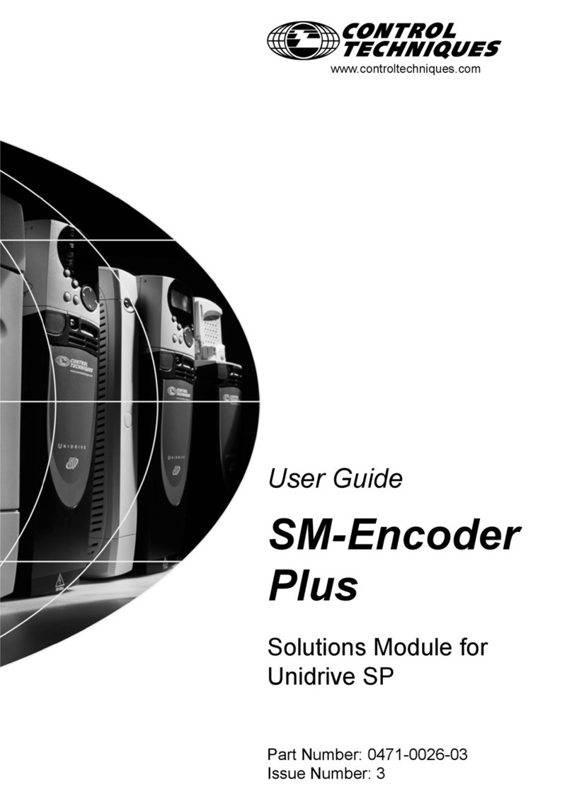 Control Techniques SM-Encoder Plus User manual Control Techniques SM-Encoder Plus User manual