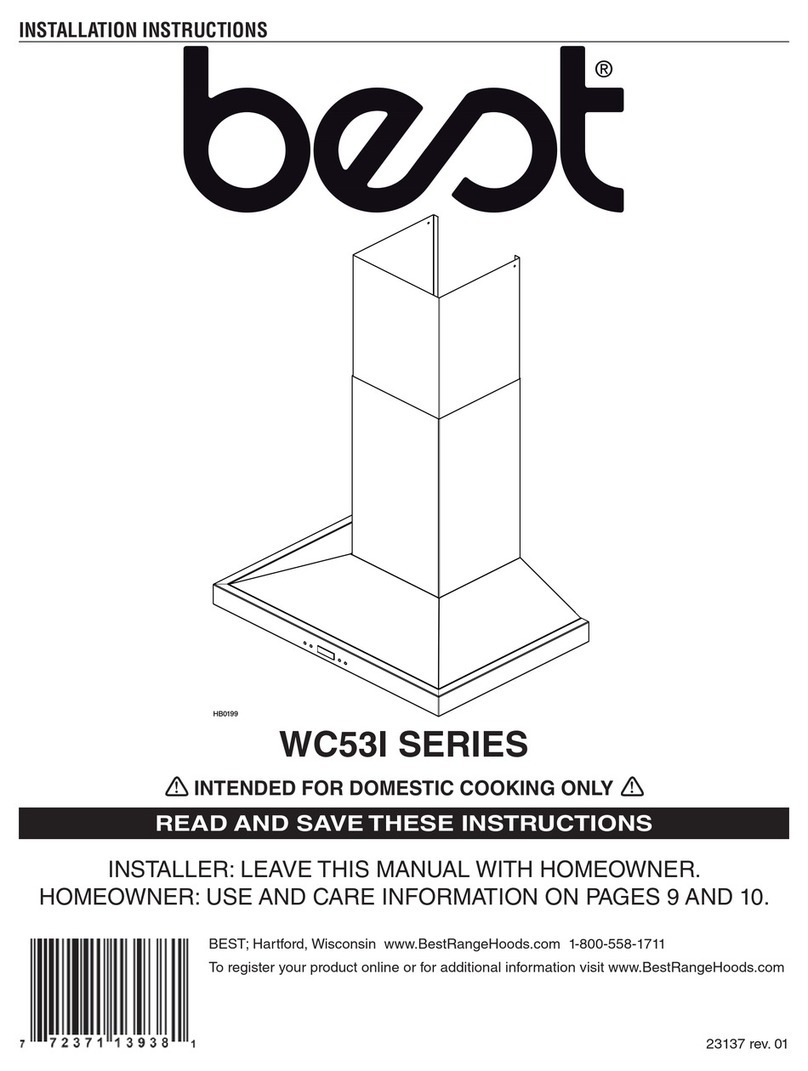 Best WC53I SERIES User manual