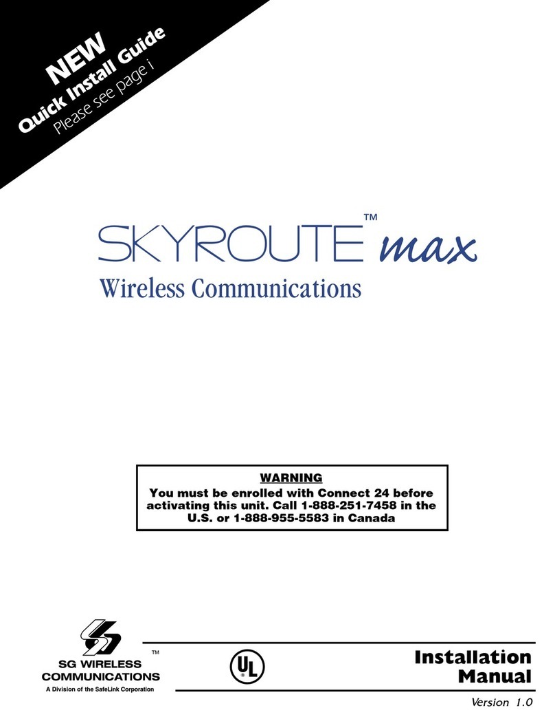 SG Wireless Communications SKYROUTE max User manual