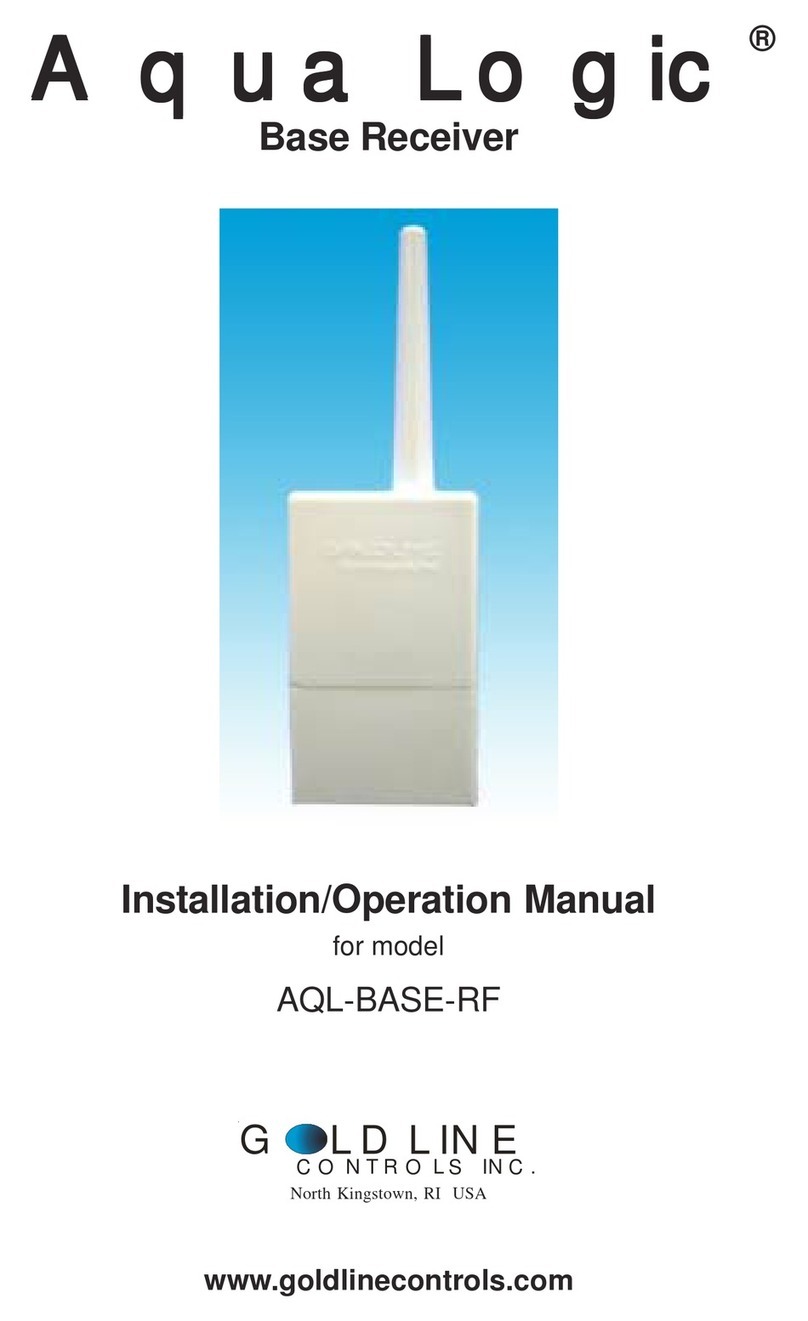 Goldline AQL-BASE-RF Installation and operation guide