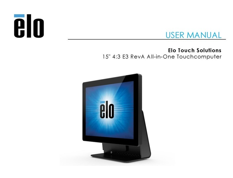 Elo Touch Solutions ESY 15E3 user manual