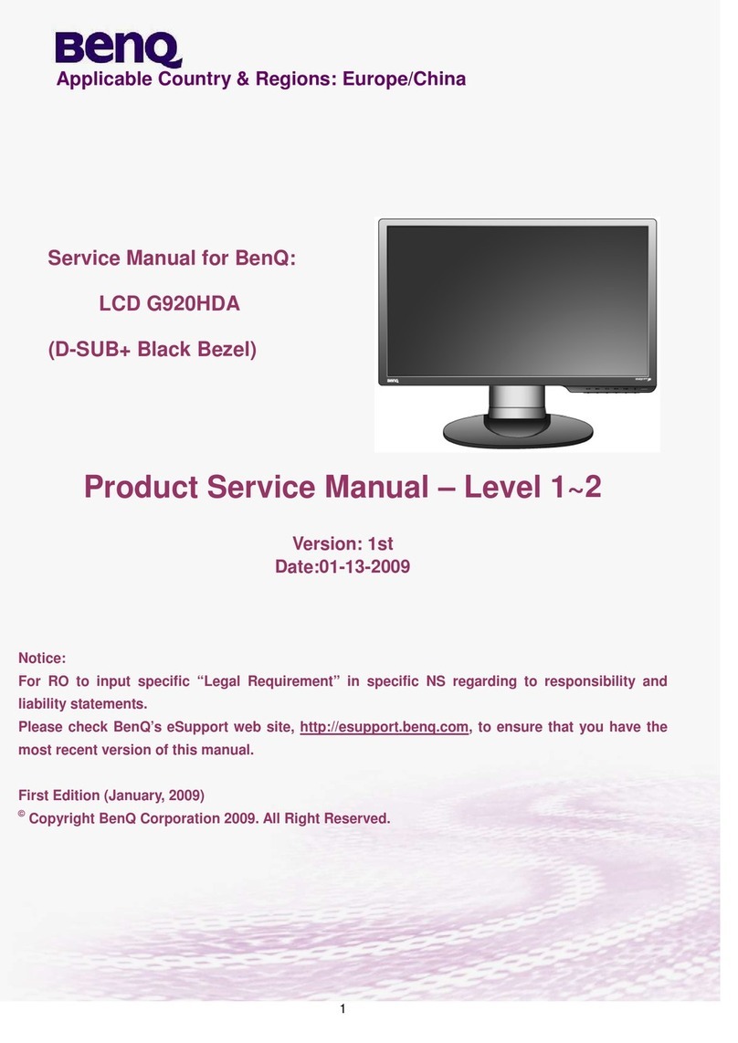 BenQ G920HDA User manual
