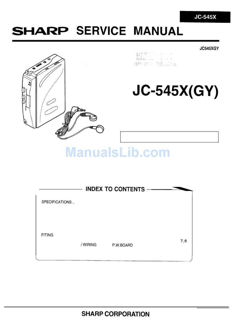 Sharp JG545X(GY) User manual Sharp JG545X(GY) User manual