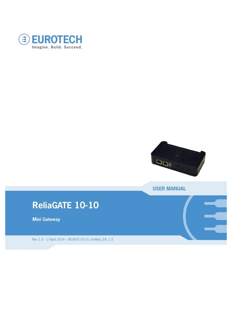 Eurotech ReliaGATE 10-10-00 User manual