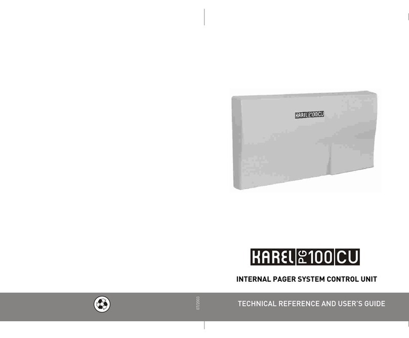 Karel PG100-CU Technical reference and user's guide