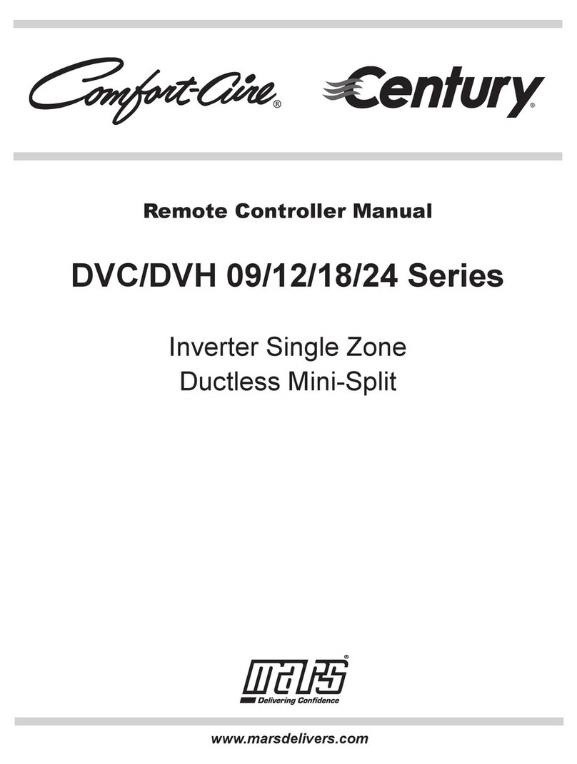 Comfortaire DVC 09 series user manual