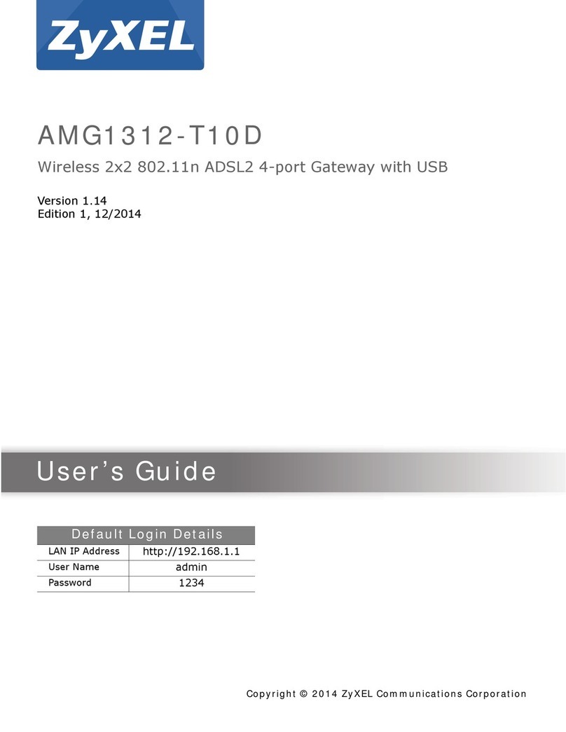ZyXEL Communications AMG1312-T10D user guide