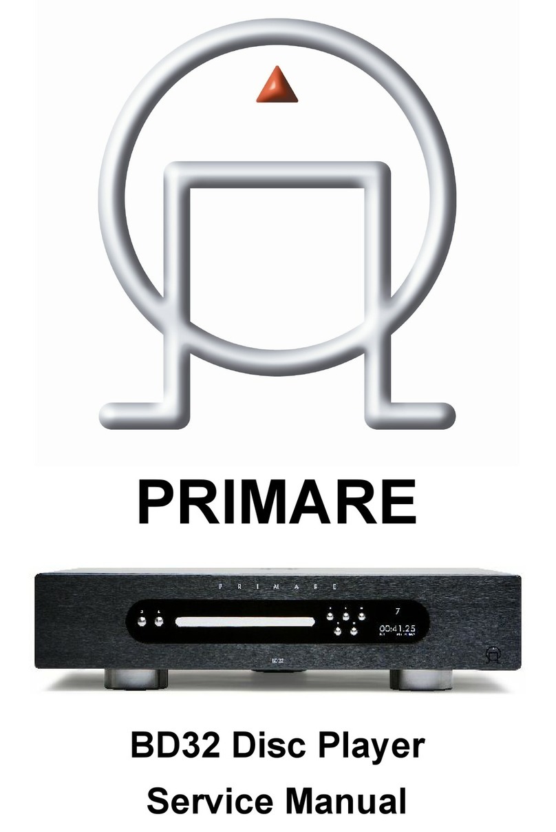 Primare BD32 User manual