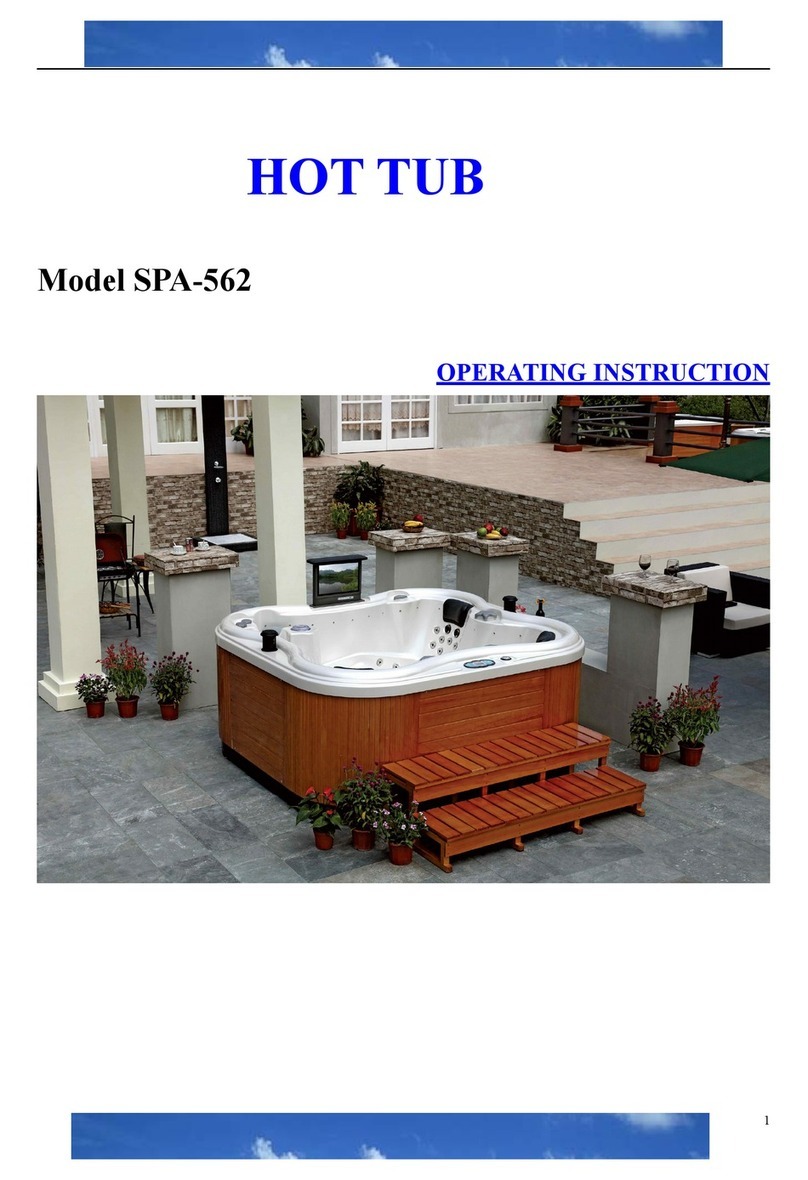 BullFrog SPA-562 Operating	 instruction