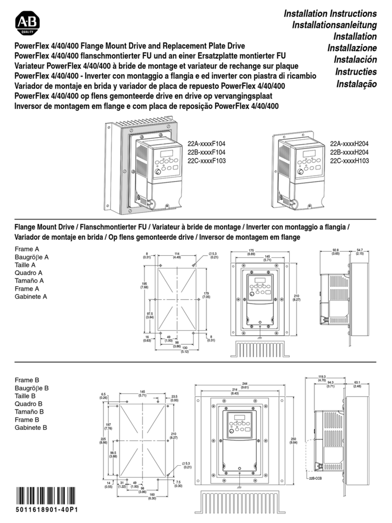 Allen-Bradley PowerFlex 4 User manual Allen-Bradley PowerFlex 4 User manual