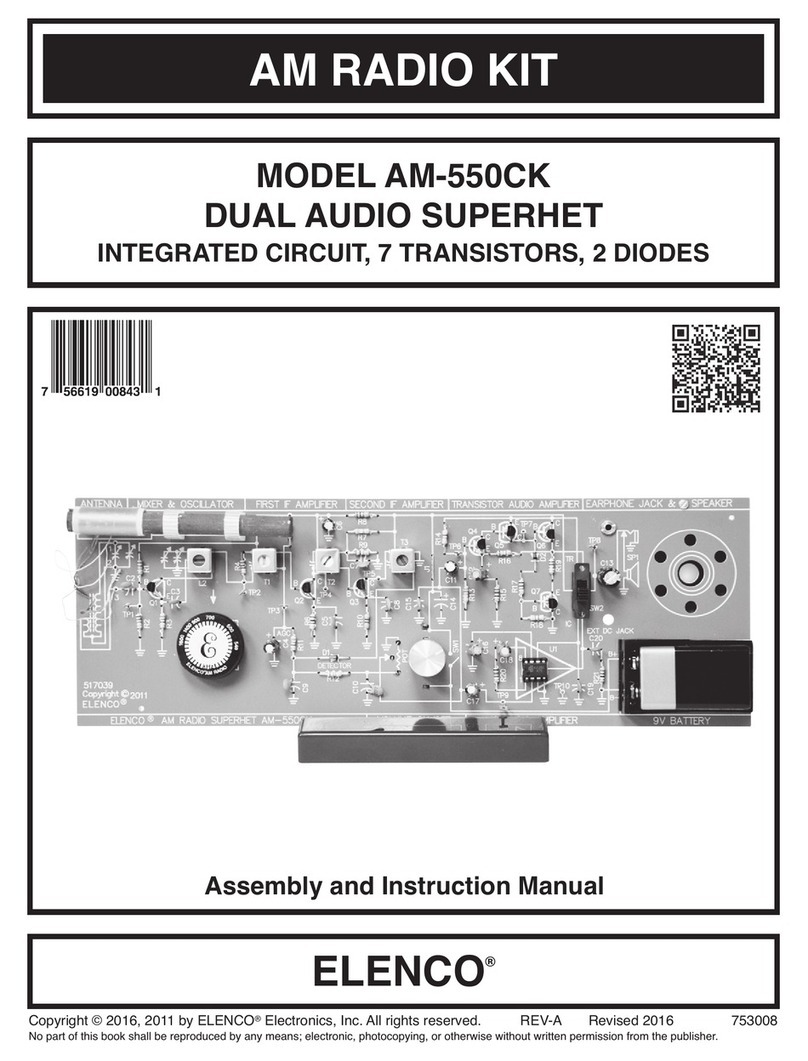Elenco Electronics AM-550CK Assembly and instruction manual