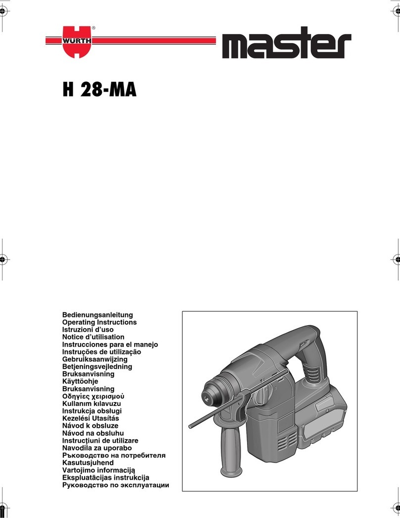 wurth Master H 28-MA operating instructions