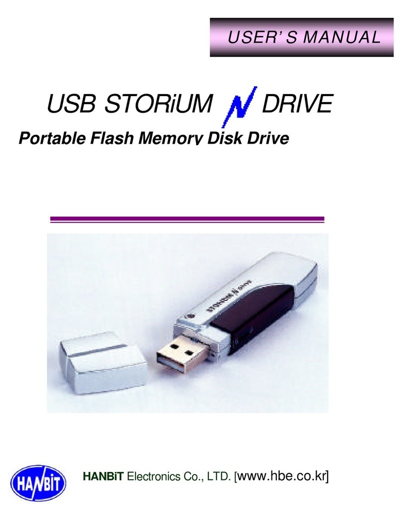 HANBiT Electronics USB STORiUM N DRIVE user manual