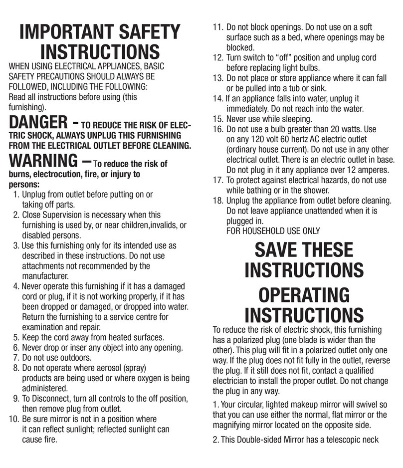 Conair BE67SNC User and care guide