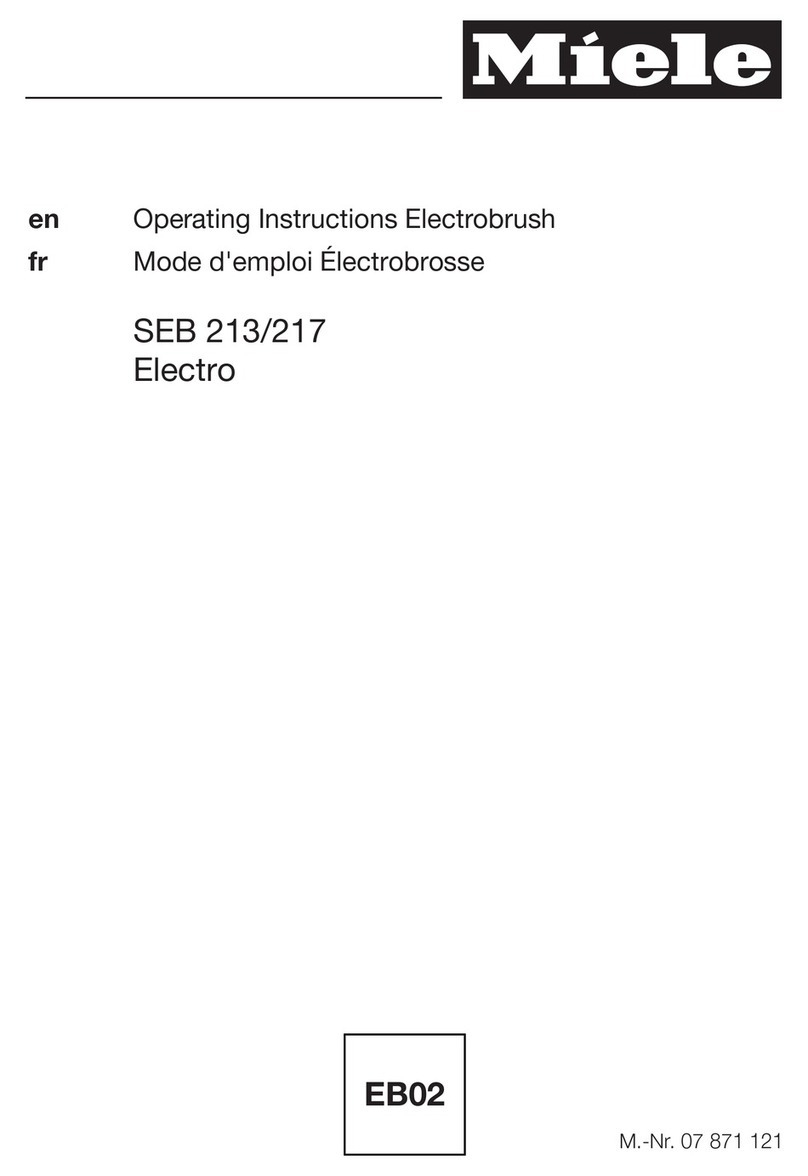 Miele SEB 213 operating instructions