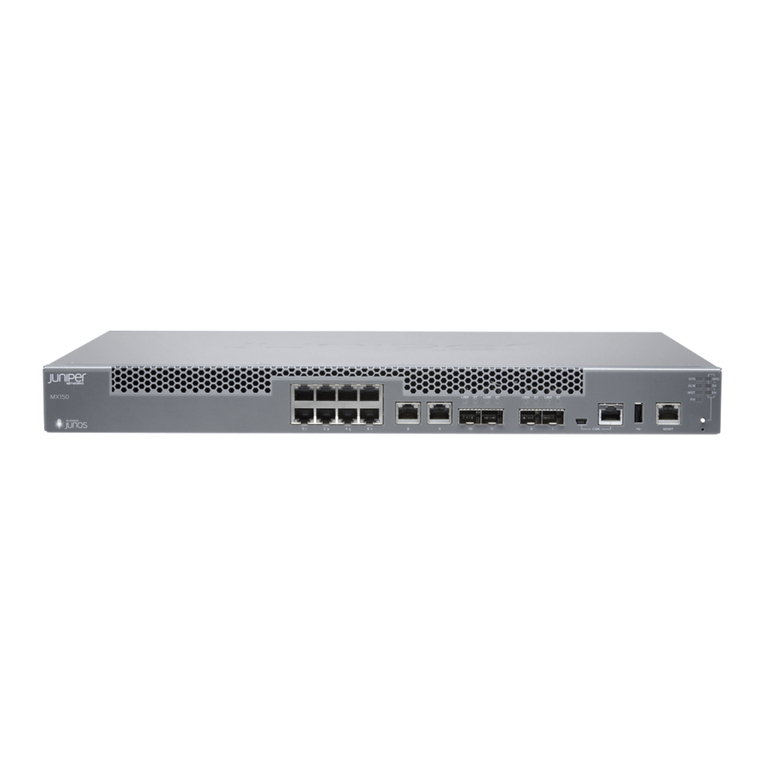 Juniper MX150 Installation instructions