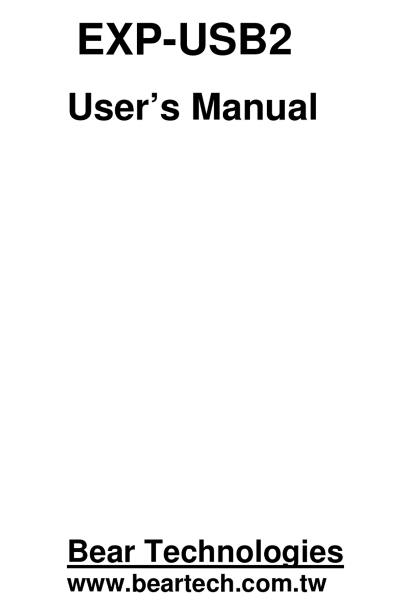 Bear Technologies EXP-USB2 user manual