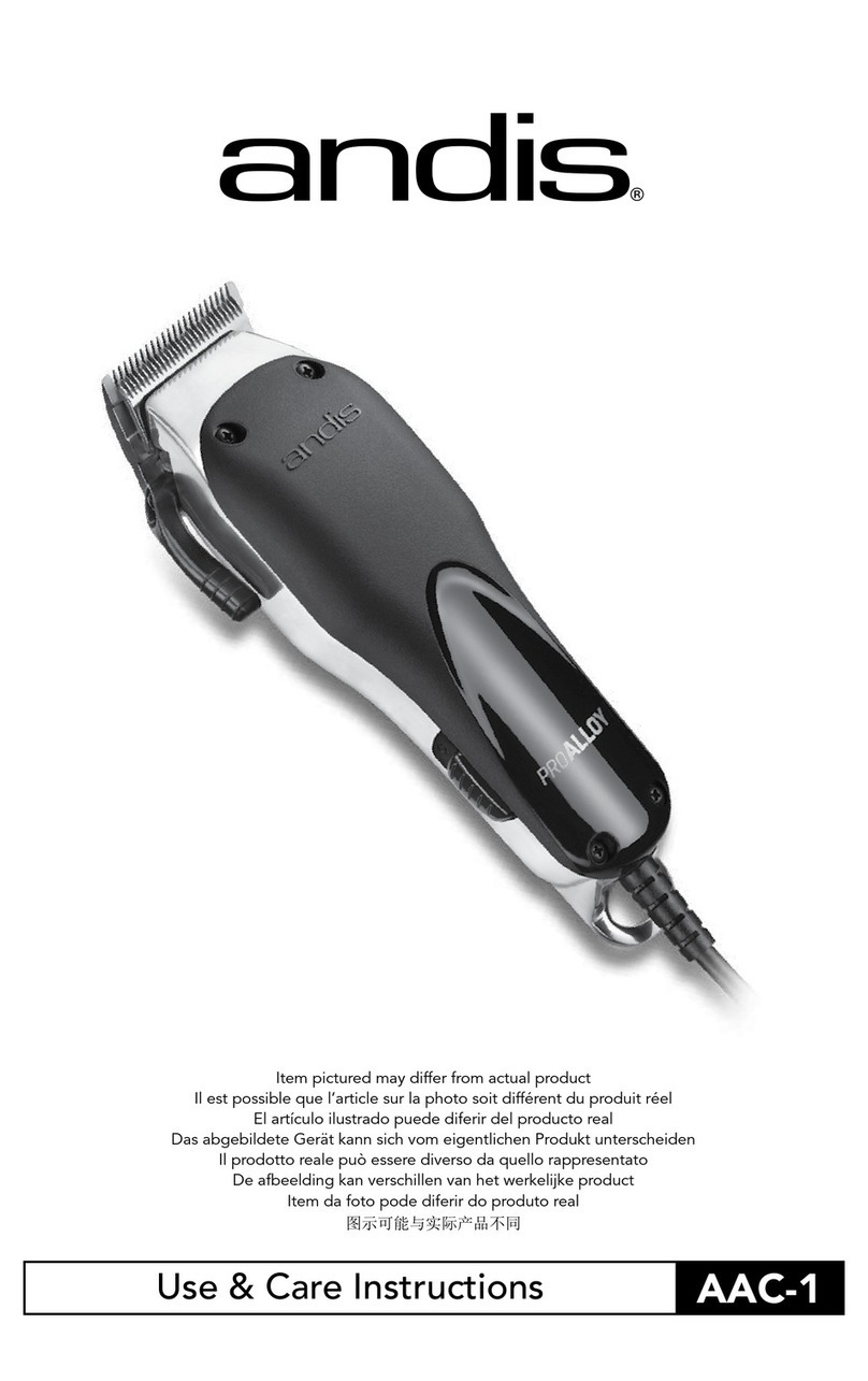 Andis AAC-1 Quick reference guide