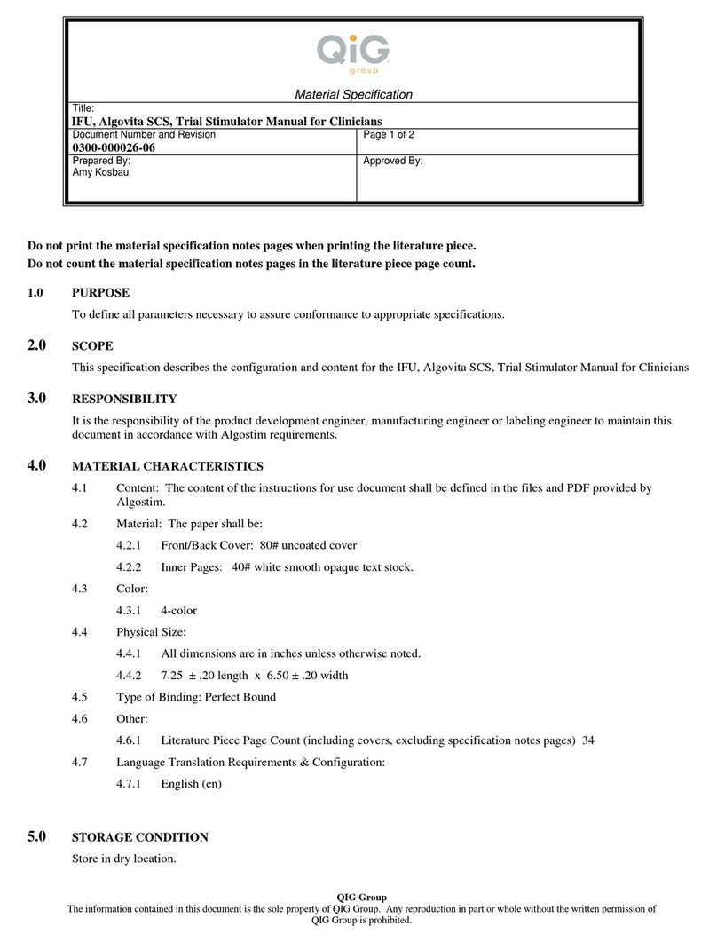 Algostim Algovita 4300 user manual