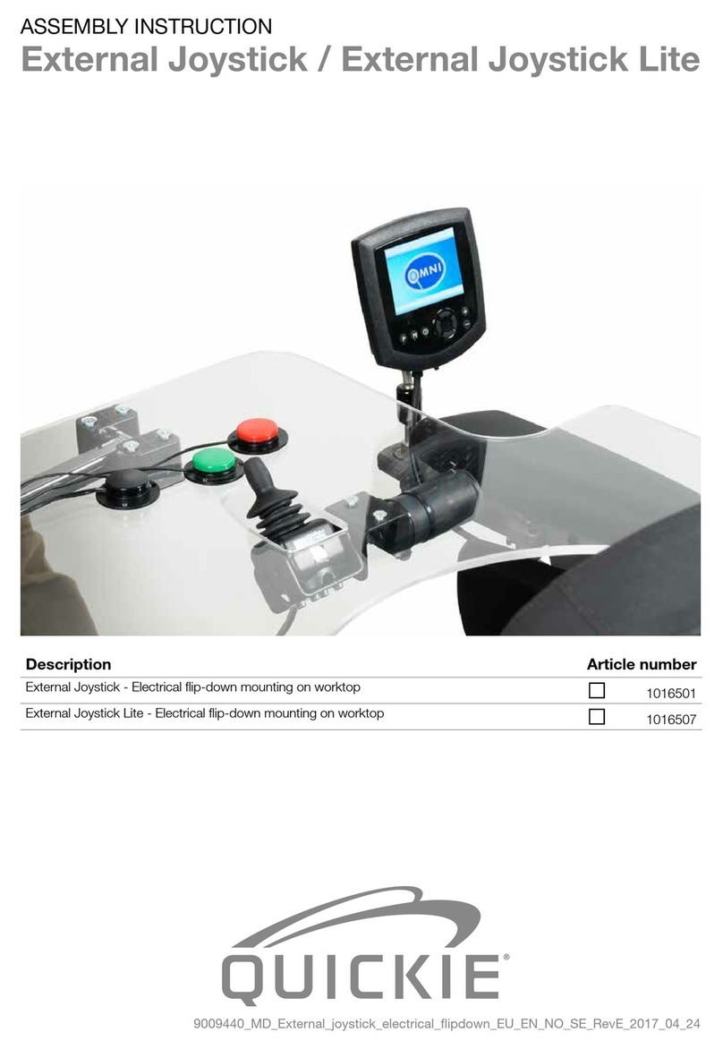 Quickie External Joystick Assembly instruction