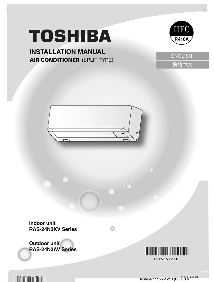 Toshiba RAS-24N3KV Series installation manual Toshiba RAS-24N3KV Series installation manual