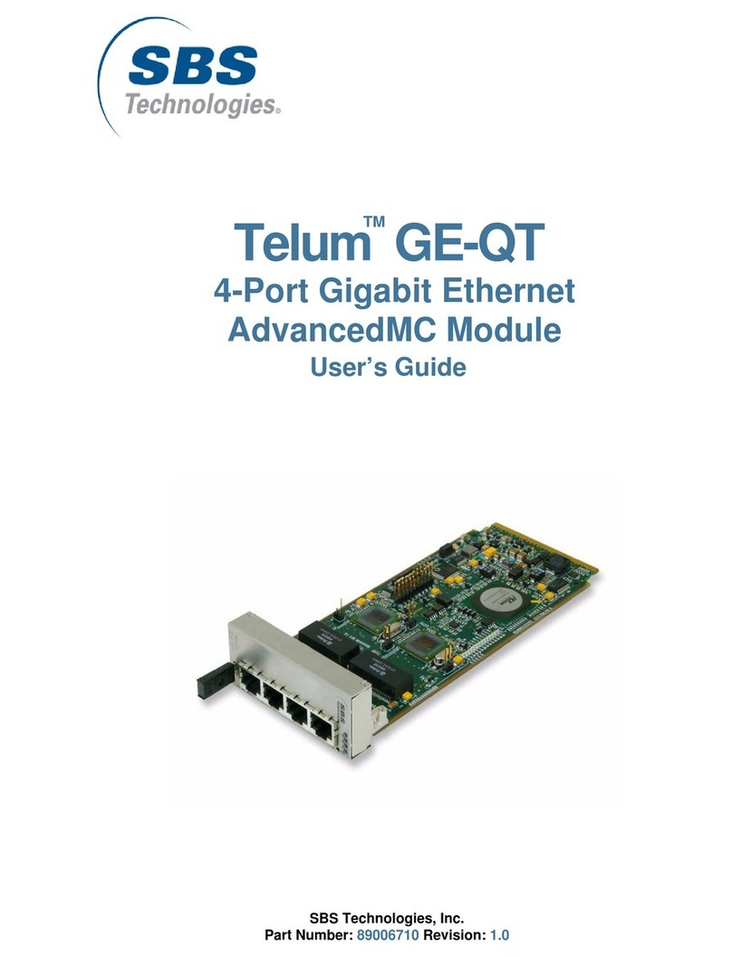 SBS Technologies Telum GE-QT User manual
