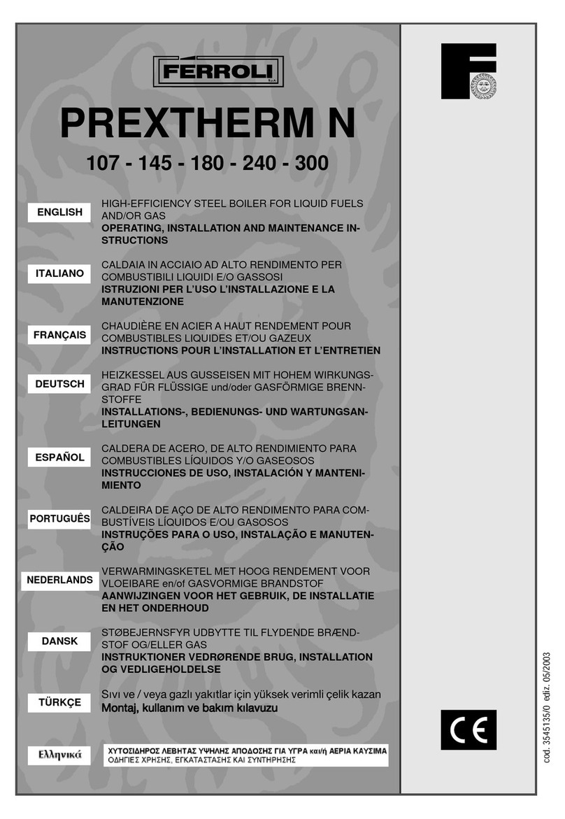 Ferroli PREXTHERM N 107 User manual Ferroli PREXTHERM N 107 User manual