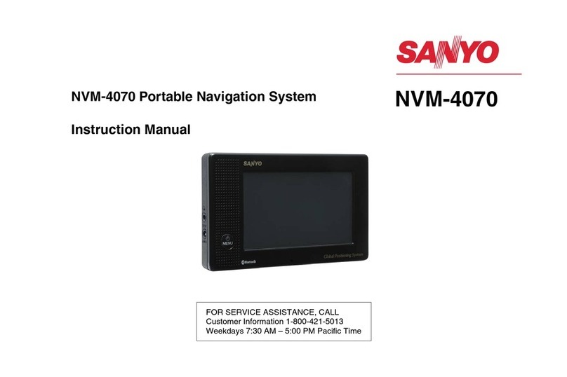 Sanyo NVM-4070 User manual Sanyo NVM-4070 User manual