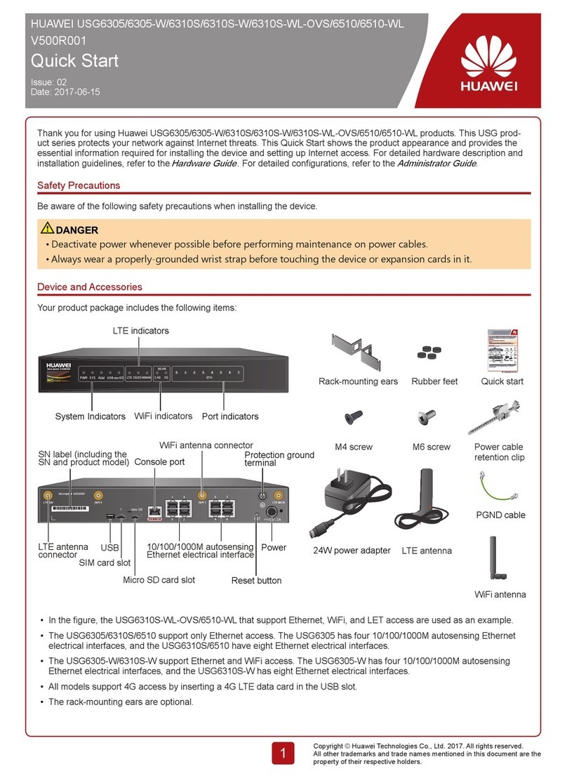 Huawei USG6305 Operator's manual Huawei USG6305 Operator's manual