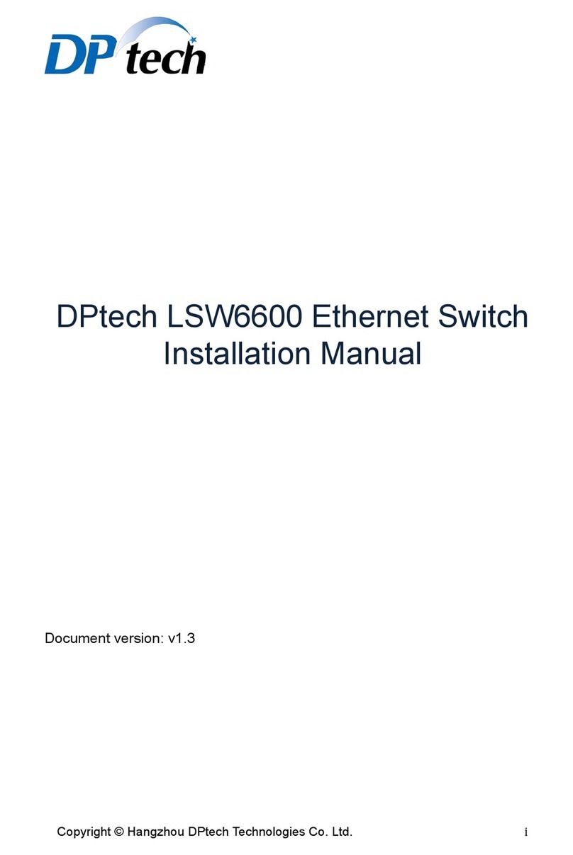 DPtech LSW6602-24GT4XGS User manual