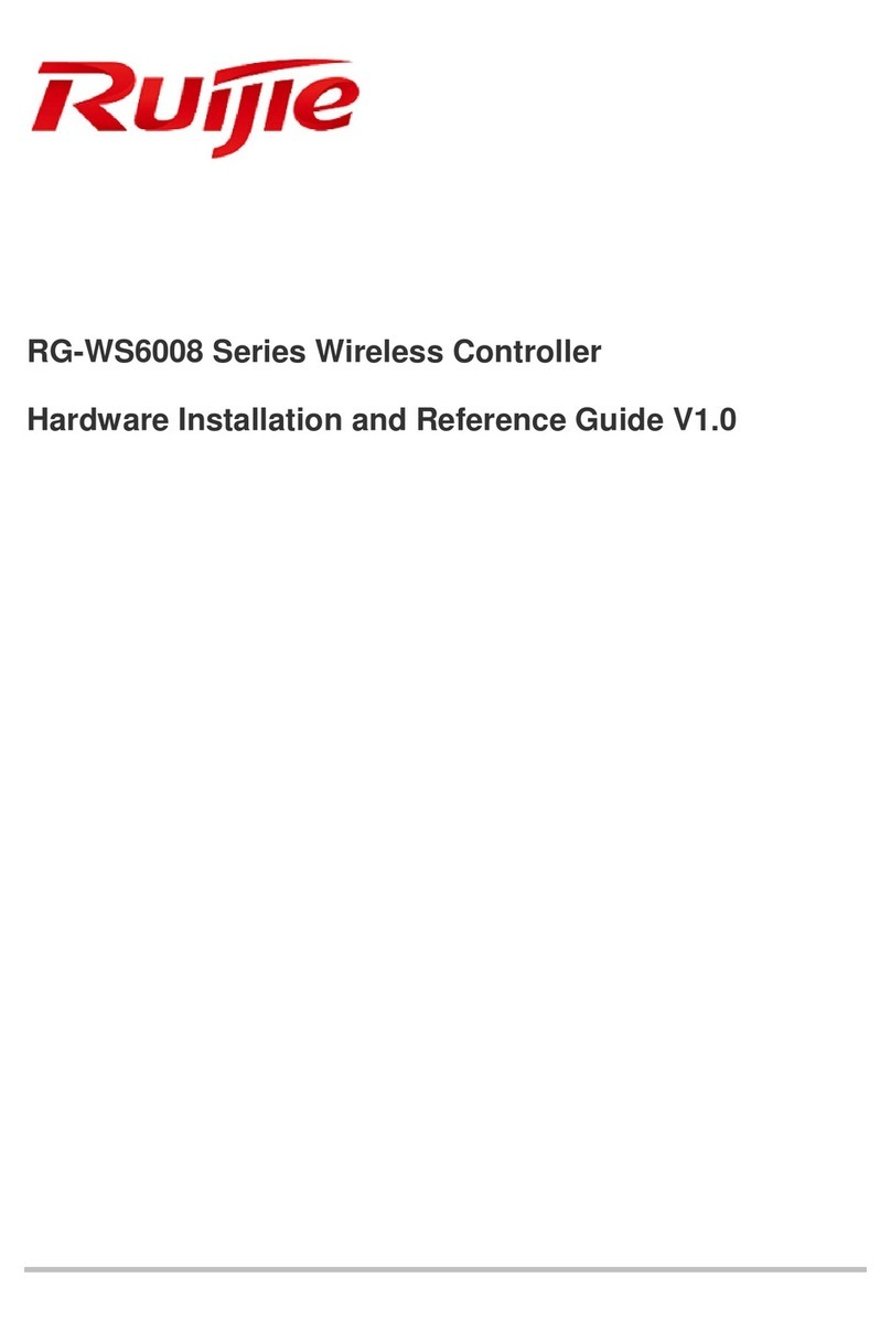 Ruijie Networks RG-WS6008 Series Installation and operating manual