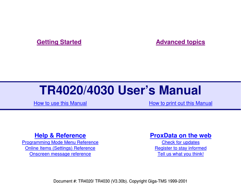 GIGA-TMS TR4020 User manual