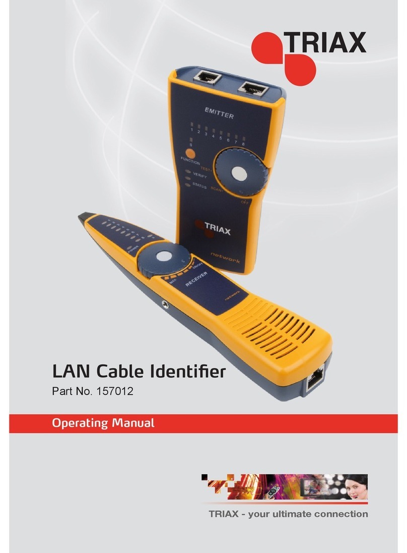 Triax 157012 operating manual