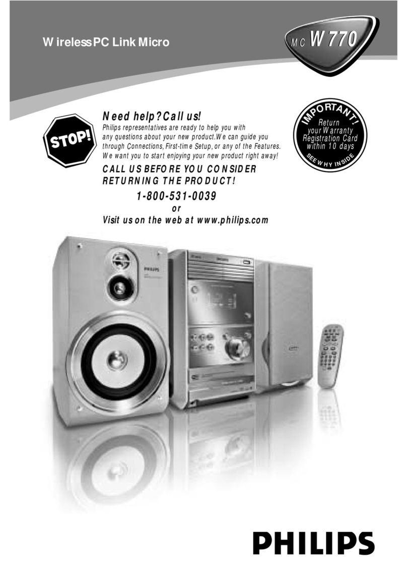 Philips MCW770 User manual