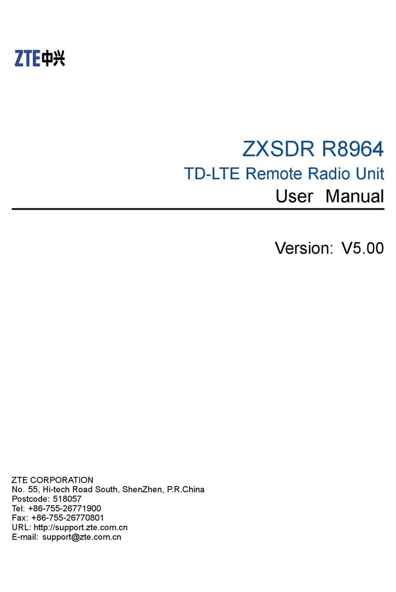 Zte ZXSDR R8964 user manual