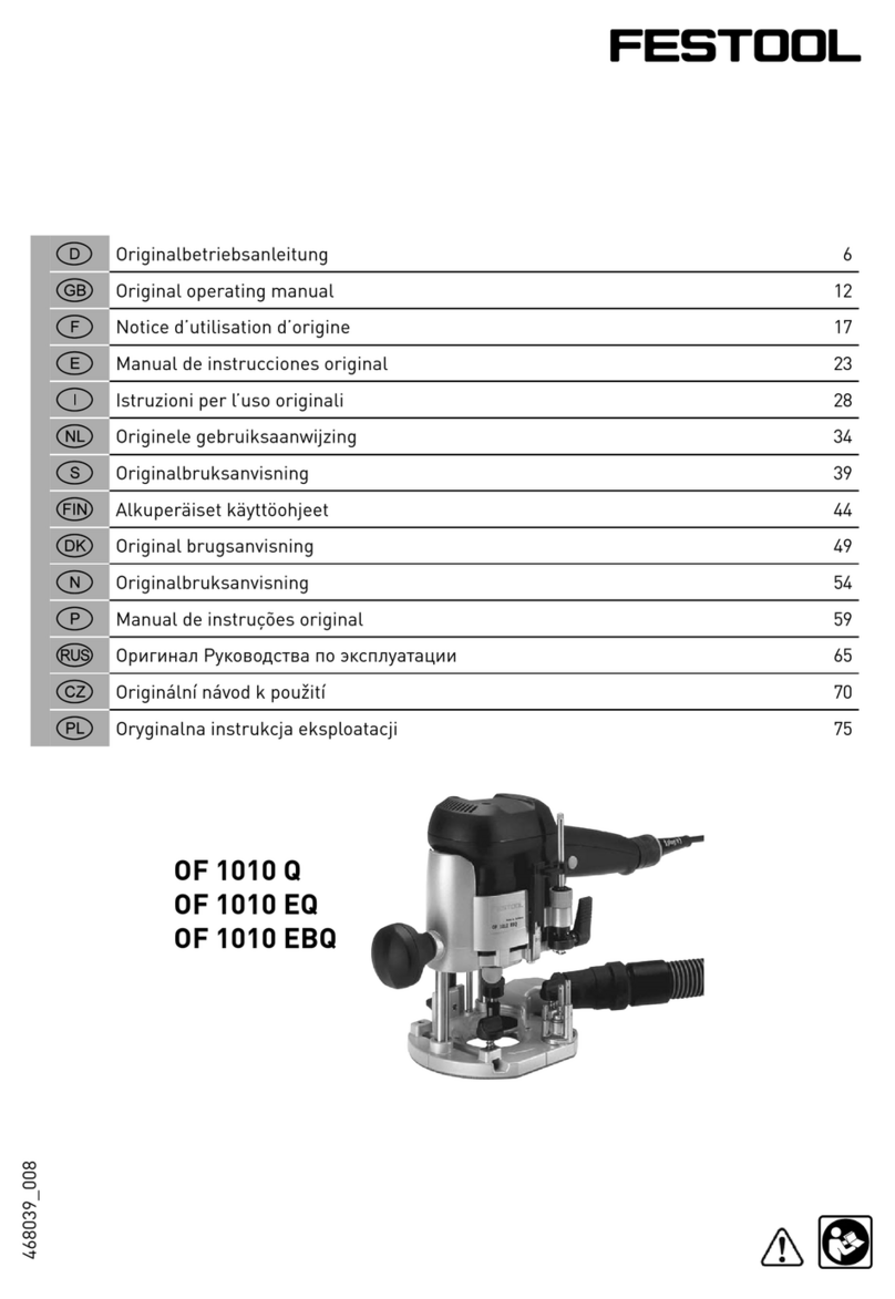 Festool OF 1010 Q Installation instructions