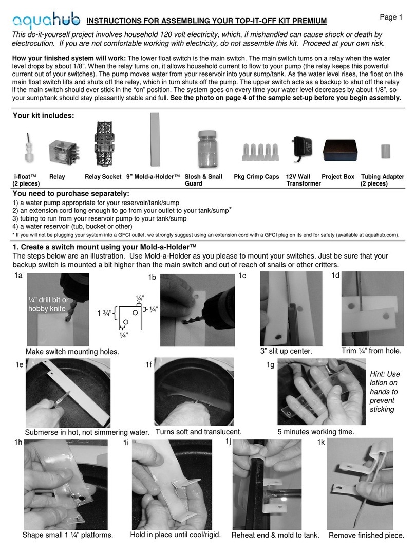 Aquahub Top-it-Off Kit Premium Instructions for assembling