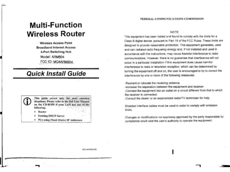 Abocom ARM804 Quick install guide