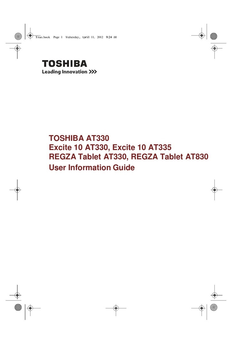 Toshiba REGZA AT330 Owner's manual
