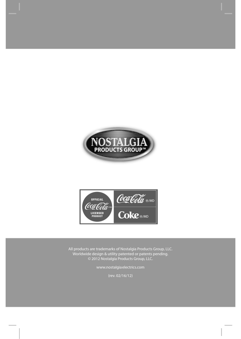 Nostalgia Electrics RSM702COKE Instructions and recipes