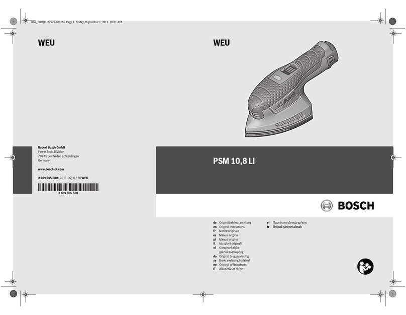 Bosch WEU PSM 10,8 LI User manual