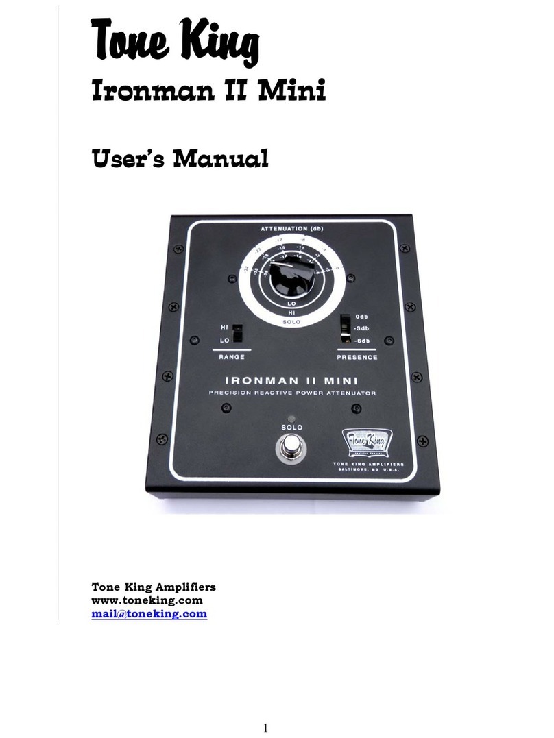 Tone King Ironman II Mini user manual