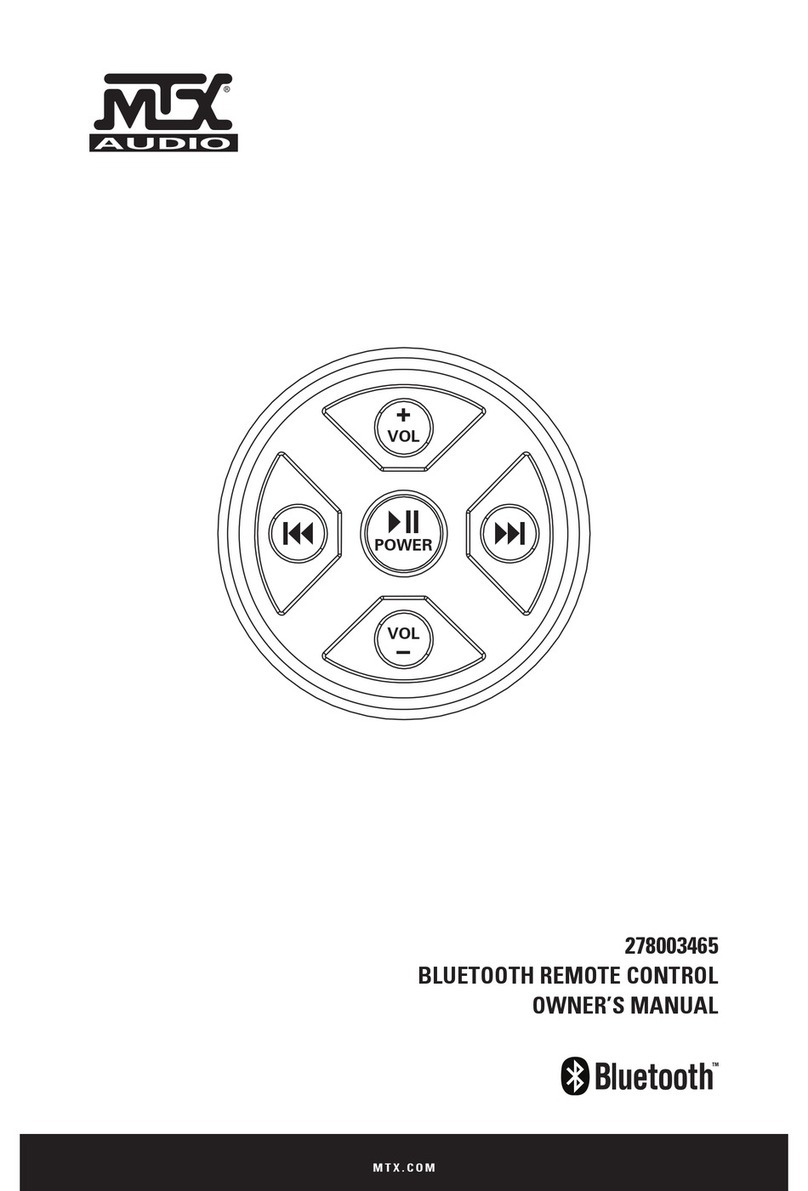 MTX 278003465 owner's manual