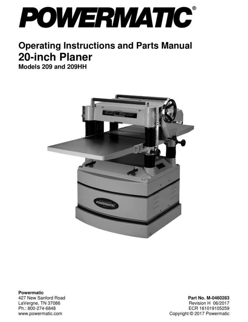 Powermatic 209-1 Service manual