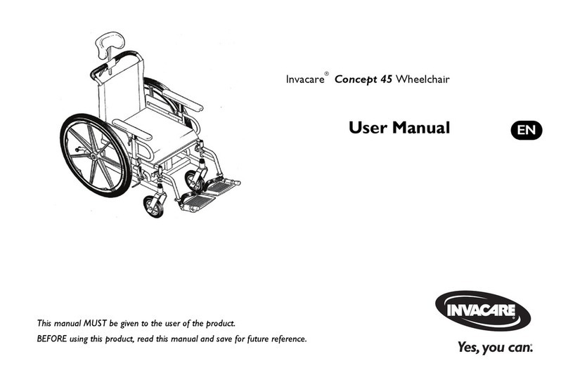 Invacare Concept 45 User manual Invacare Concept 45 User manual