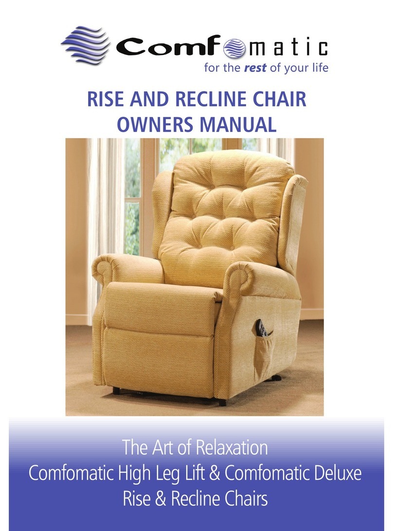 Comfomatic RISE AND RECLINE CHAIR owner's manual