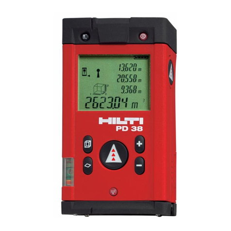 Hilti PD 38 User manual