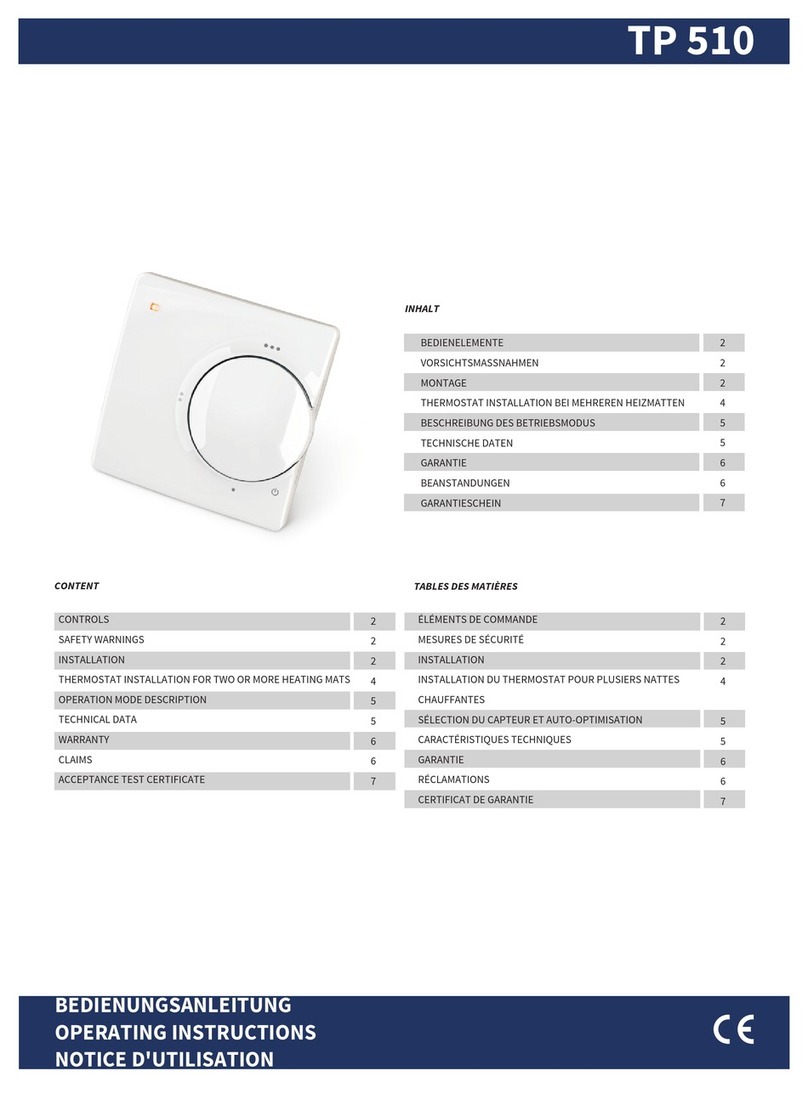 Warmon TP 510 operating instructions