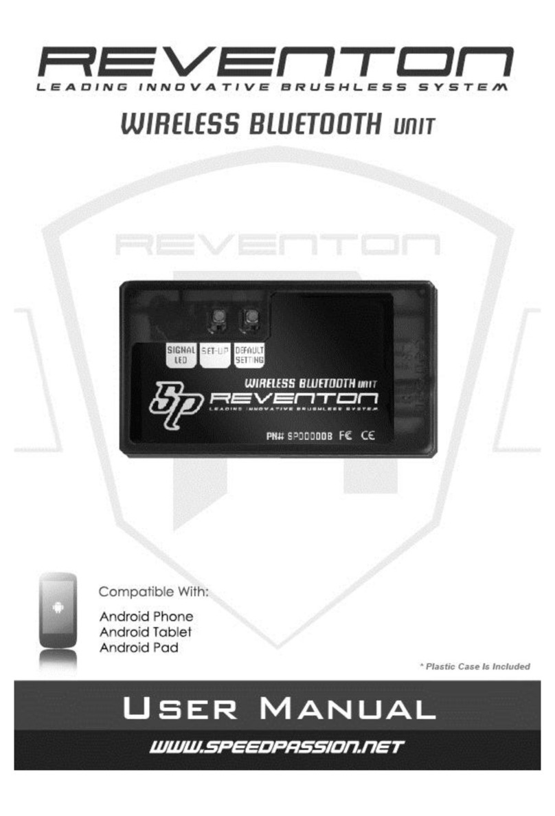 Speed Passion Reventon wireles Bluetooth Unit user manual
