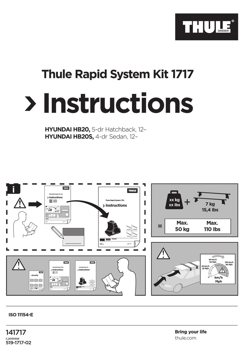 Thule Rapid System Kit 1717 instructions
